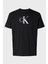 Calvın Kleın Erkek Marka Logolu Organik Pamuklu Günlük Kullanıma Uygun Siyah T-Shirt LV04RC857G Ub1 4