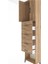 Arges Dolap Tek Raflı 4 Çekmeceli 2 Kapaklı 60X30X243 Çam-Çam 5