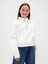Kız Çocuk Beyaz Vintagesoft Gap Logo Yarım Fermuarlı Pullover Sweatshirt 1
