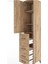 Hyperion Dolap 3 Raflı 4 Çekmeceli Tek Kapaklı 44X44X221 Çam-Çam 5