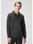 Gri Melanj Polo Yaka Sweatshirt 4