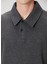 Gri Melanj Polo Yaka Sweatshirt 6