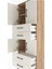 Arges Dolap 3 Raflı 4 Çekmeceli 4 Kapaklı 60X30X163 Çam-Aytaşı 5