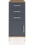 Hyperion Komodin Tek Raflı 3 Çekmeceli Tek Kapaklı 44X44X106 Çam-Antrasit 1