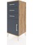 Hyperion Komodin Tek Raflı 3 Çekmeceli Tek Kapaklı 44X44X106 Çam-Antrasit 3