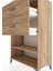 Hyperion Dolap Tek Raflı 2 Çekmeceli 88X44X134 Çam-Çam 5