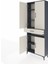 Arges Dolap 5 Raflı Tek Çekmeceli 4 Kapaklı 88X30X221 Antrasit-Aytaşı 4