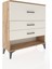Arges Şifonyer 3 Çekmeceli 88X30X96 Çam-Aytaşı 2