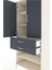 Hyperion Dolap 4 Raflı 2 Çekmeceli 2 Kapaklı 88X44X195 Aytaşı-Antrasit 5