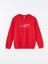 Yeni Sezon Bisiklet Yaka Atatürk Imza Baskılı Kız Çocuk Sweatshirt 5