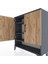 Arges Şifonyer 3 Raflı 2 Kapaklı 88X30X96 Antrasit-Çam 5