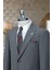 Özel Tasarım Italyan Kesim Blazer Erkek Çizgili Takım Elbise Gri 2