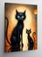 Kanvas Tablo Kara Kediler 70 x 100 CNVSDKEY-126249-70-100 1