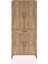 Hyperion Dolap 4 Raflı Tek Çekmeceli 4 Kapaklı 88X44X195 Çam-Çam 1