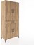 Hyperion Dolap 4 Raflı Tek Çekmeceli 4 Kapaklı 88X44X195 Çam-Çam 2
