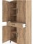Hyperion Dolap 4 Raflı Tek Çekmeceli 4 Kapaklı 88X44X195 Çam-Çam 5