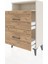 Arges Komodin Tek Raflı 2 Çekmeceli 60X30X96 Aytaşı-Çam 4