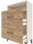 Arges Komodin Tek Raflı 2 Çekmeceli 60X30X96 Aytaşı-Çam 5