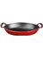 Metal Oval Kuplu Döküm Tava 27X20, Kırmızı 1