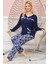 Bayan Uzun Kollu Pijama Takımı Model No 7612 2