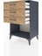 Hyperion Komodin 3 Çekmeceli 60X44X96 Antrasit-Çam 4