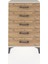 Arges Komodin 5 Çekmeceli 60X30X96 Aytaşı-Çam 1