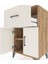 Hyperion Komodin Tek Raflı Tek Çekmeceli 2 Kapaklı 60X44X96 Çam-Aytaşı 5