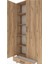 Arges Dolap 5 Raflı Tek Çekmeceli 2 Kapaklı 88X30X221 Çam-Çam 5