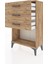 Arges Komodin 3 Çekmeceli 60X30X96 Çam-Çam 4