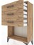 Arges Komodin 3 Çekmeceli 60X30X96 Çam-Çam 5