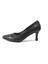 Kz.01 Hakiki Soft Deri Siyah Kısa Topuklu Klasik Kadın Stiletto Ayakkabı 2
