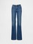 Kadın Denim Mavi Curvy Low Rise Long & Lean Jean Pantolon 2
