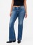 Kadın Denim Mavi Curvy Low Rise Long & Lean Jean Pantolon 7