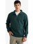 Regular Fit Yarım Balıkçı Yaka Fermuarlı Kalın Sweatshirt F4136AX25AU 4