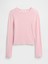 Kız Çocuk Açık Pembe Fitilli Pointelle T-Shirt 1