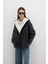 Kadın Oversize Siyah Suni Deri Ceket 2