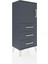 Arges Komodin 2 Raflı 3 Çekmeceli Tek Kapaklı 44X30X106 Antrasit-Antrasit 2