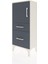 Arges Komodin 2 Raflı 2 Çekmeceli Tek Kapaklı 44X30X106 Aytaşı-Antrasit 3