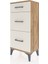 Arges Komodin 3 Çekmeceli 44X30X96 Çam-Aytaşı 3