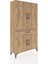 Arges Dolap 4 Raflı Tek Çekmeceli 4 Kapaklı 88X30X163 Çam-Çam 2