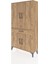 Arges Dolap 4 Raflı Tek Çekmeceli 4 Kapaklı 88X30X163 Çam-Çam 3