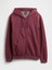 Erkek Bordo Vintagesoft Arch Gap Logo Tam Fermuarlı Sweatshirt 3