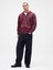 Erkek Bordo Vintagesoft Arch Gap Logo Tam Fermuarlı Sweatshirt 6