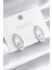 Pirinç Gümüş Renk Zirkon Taşlı Kadın Küpe - TJ-BKP8443 1