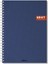 2017105/2 Defter Sert Kapaklı, Spiralli, 1.hamur Kağıt, 200 Sayfa, Lacivert 1