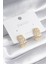 Pirinç Gold Renk Zirkon Taşlı Kadın Küpe - TJ-BKP8428 1