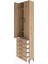 Arges Dolap 4 Raflı 5 Çekmeceli 2 Kapaklı 60X30X243 Çam-Çam 4