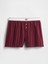 Kadın Bordo Gap Logo Flannel Boxer Şort 3