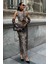 Leopar Desenli Gabardin Takım -Multi 3