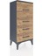 Arges Komodin 4 Çekmeceli 44X30X96 Antrasit-Çam 2